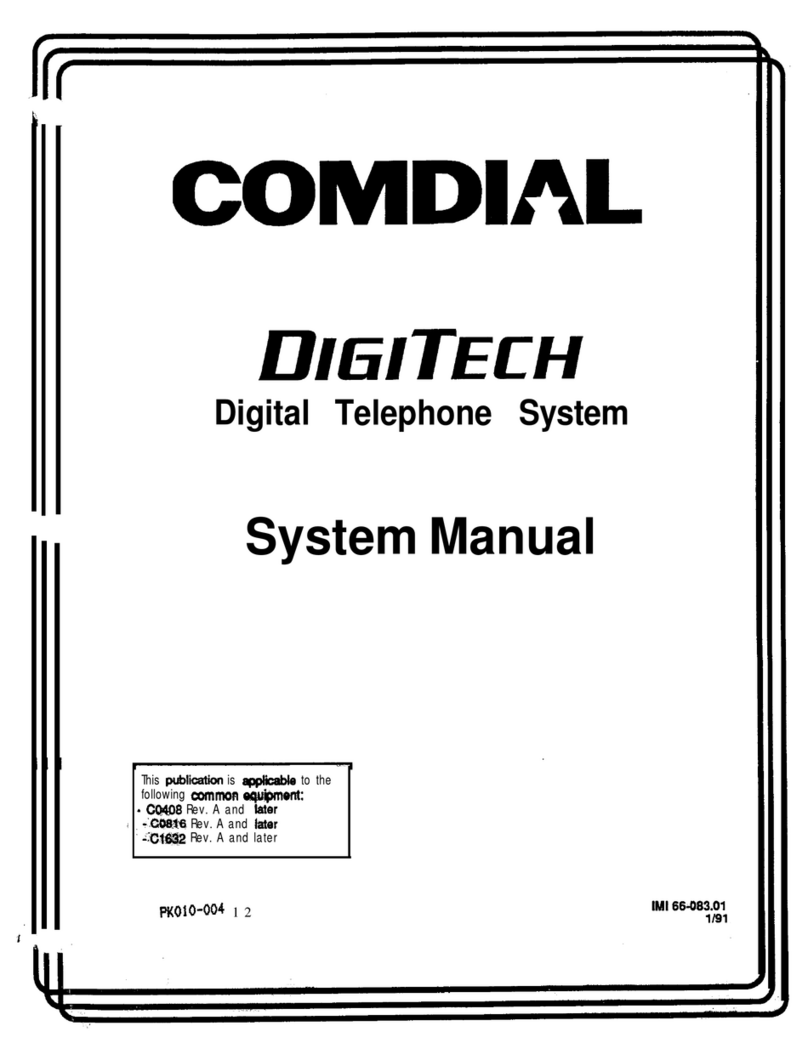 Comdial DIGITECH Guida utente