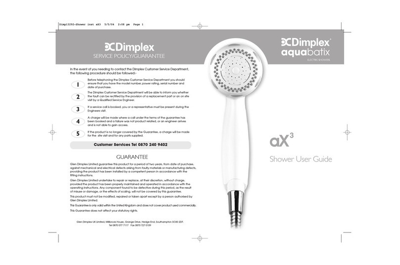 Dimplex aX3 Manuale utente Dimplex aX3 Manuale utente