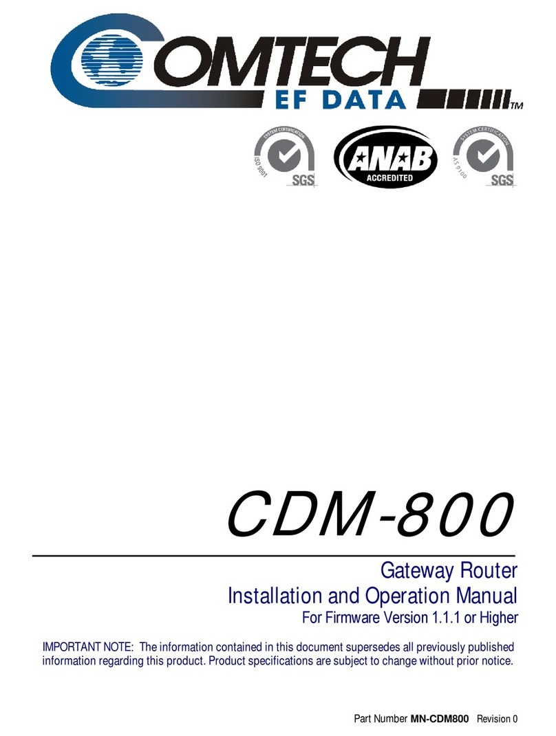 Comtech EF Data CDM-800 Manuale utente