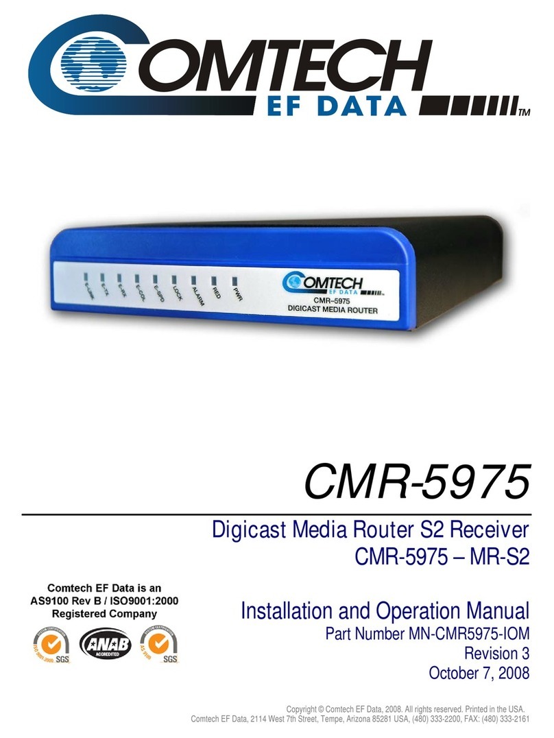 Comtech EF Data CMR-5975 Manuale utente