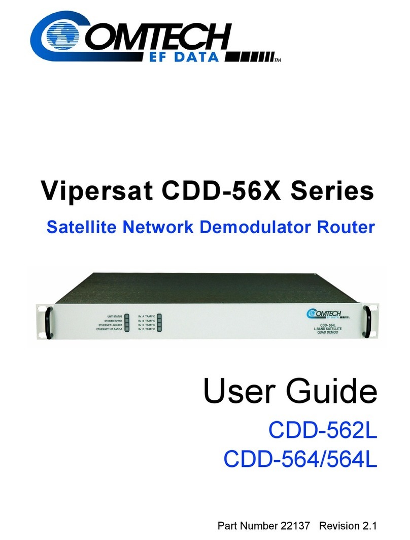 Comtech EF Data Vipersat CDD-562L Manuale utente