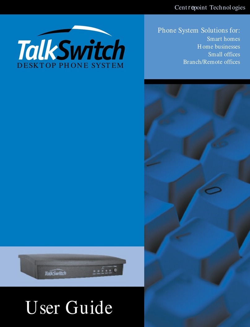 Centrepoint Technologies TalkSwith Manuale utente
