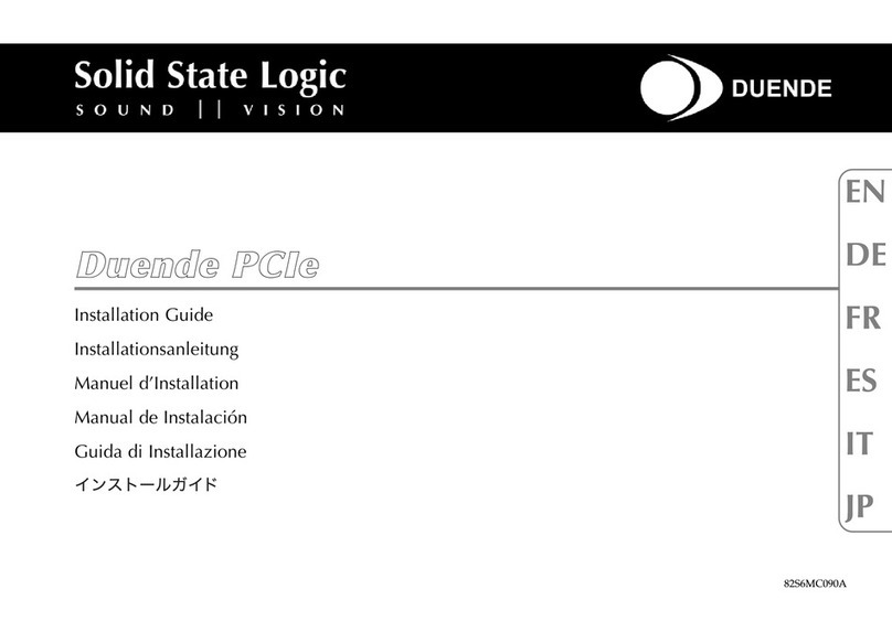 Solid State Logic Duende Manuale utente