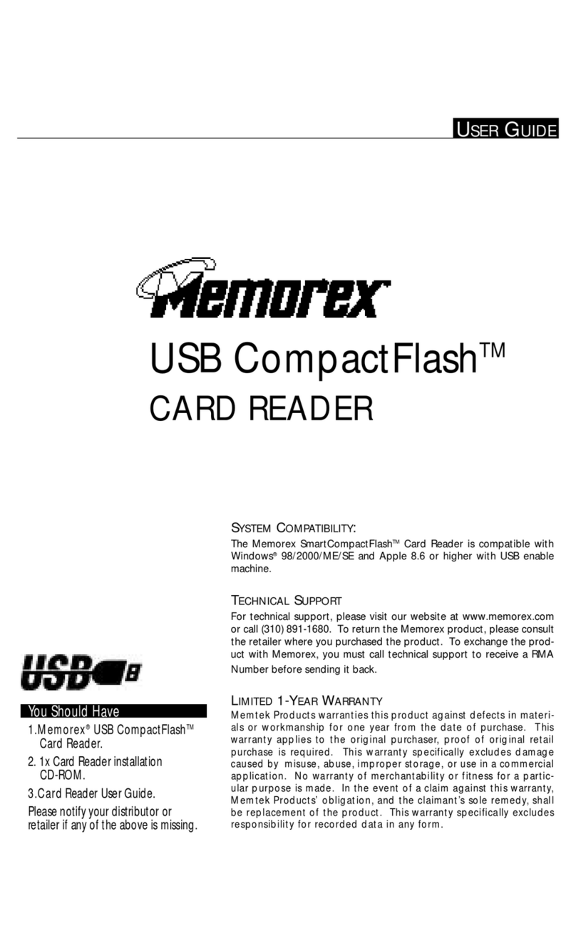 Memorex USB CompactFlash Manuale utente