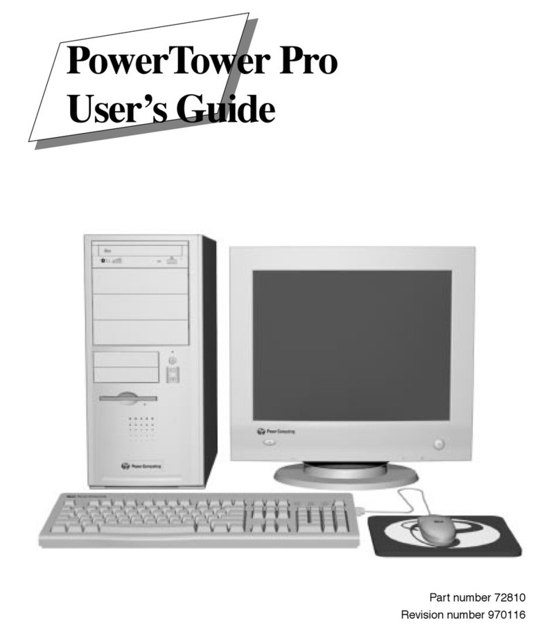 Power Computing PowerTower Pro Manuale utente