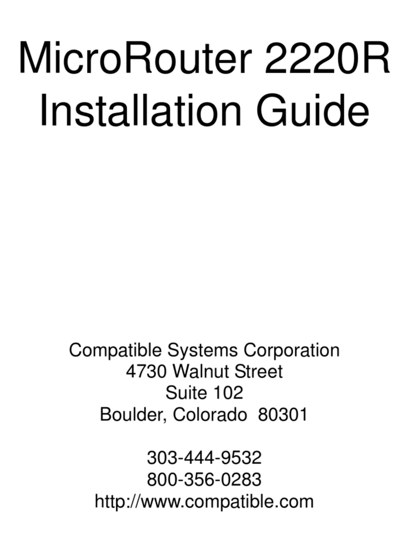 Compatible Systems MicroRouter 2220R Manuale utente