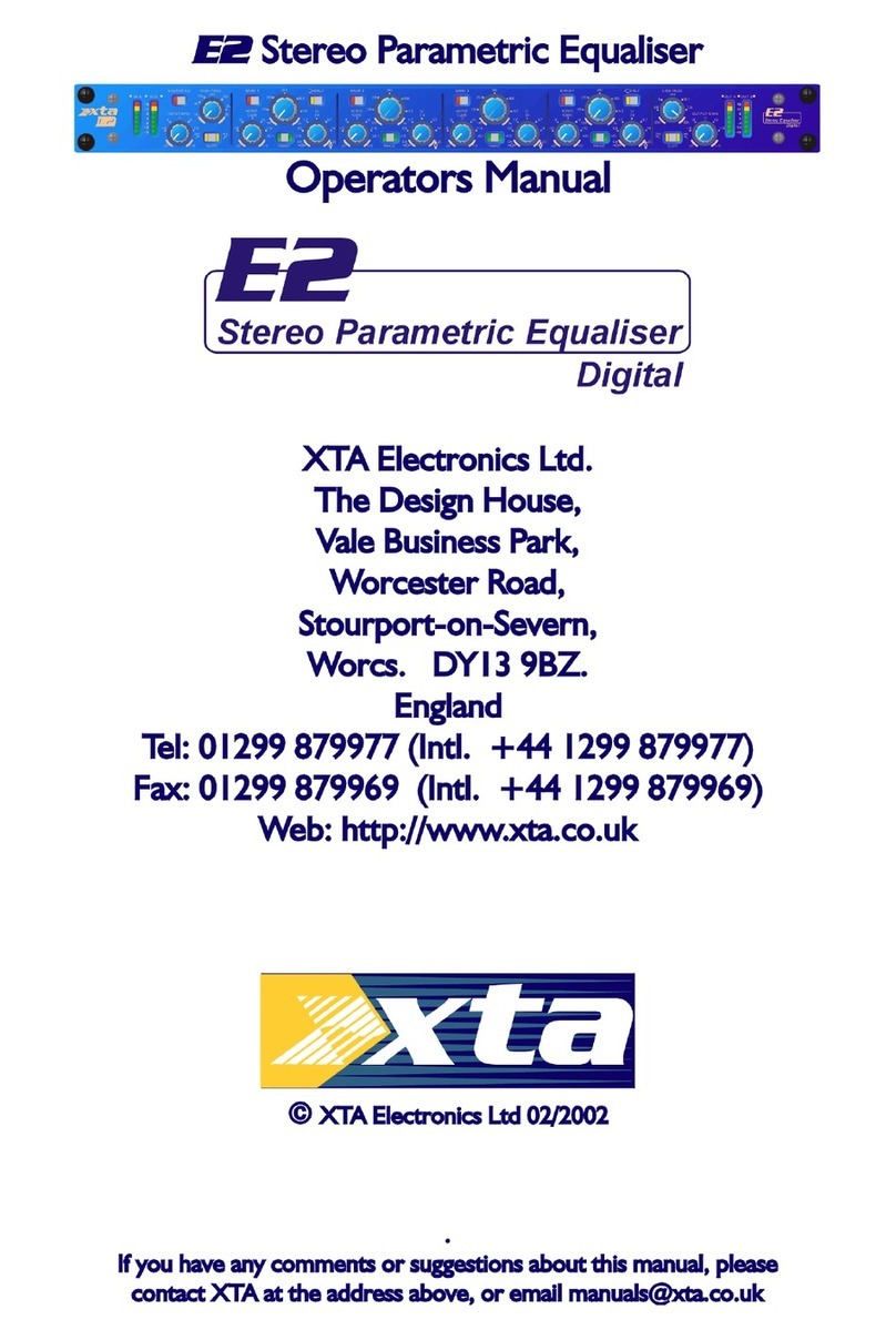XTA E2 Manuale utente