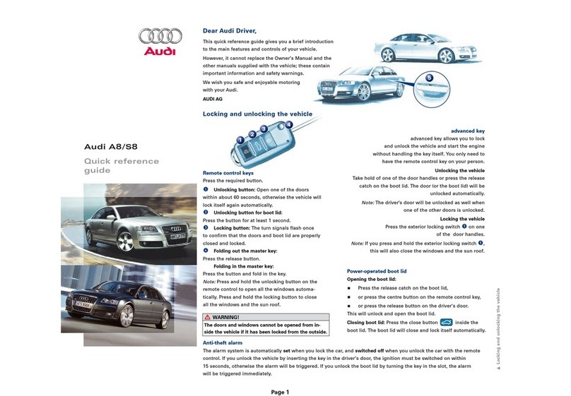 Audi A8 Manuale utente