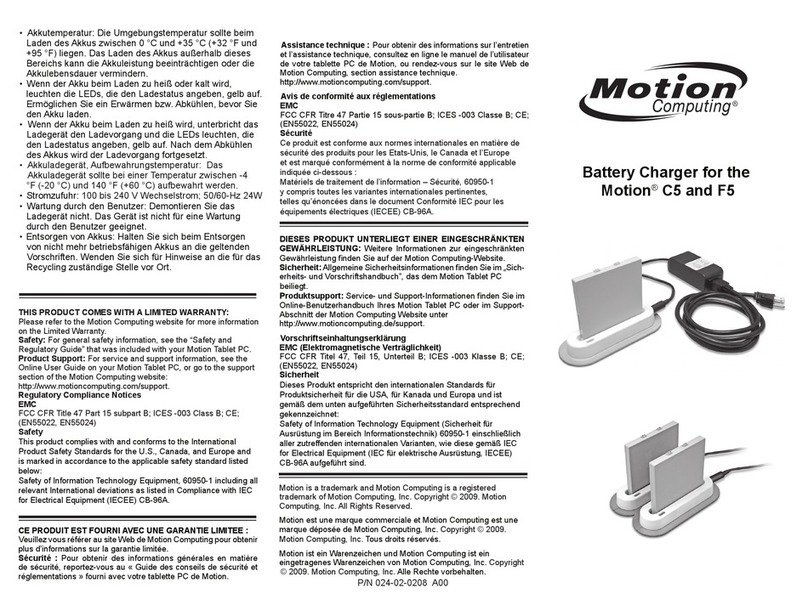 Motion Computing C5 Manuale utente
