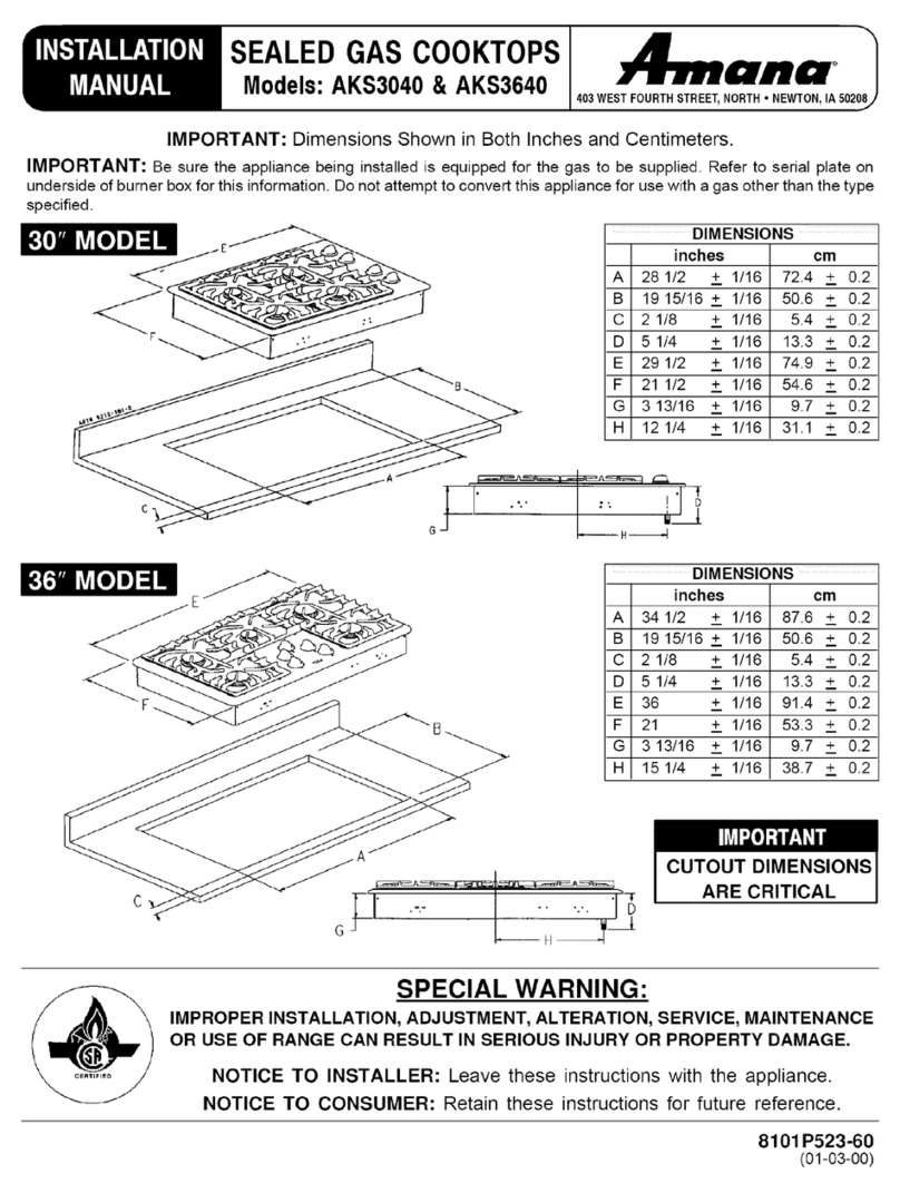 Amana AKS3040 Manuale utente