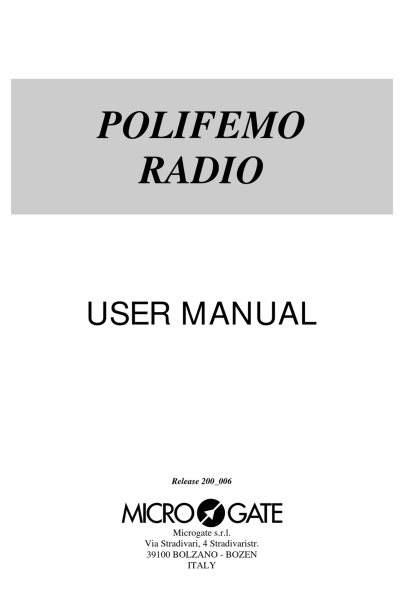 Microgate Polifemo Manuale utente Microgate Polifemo Manuale utente