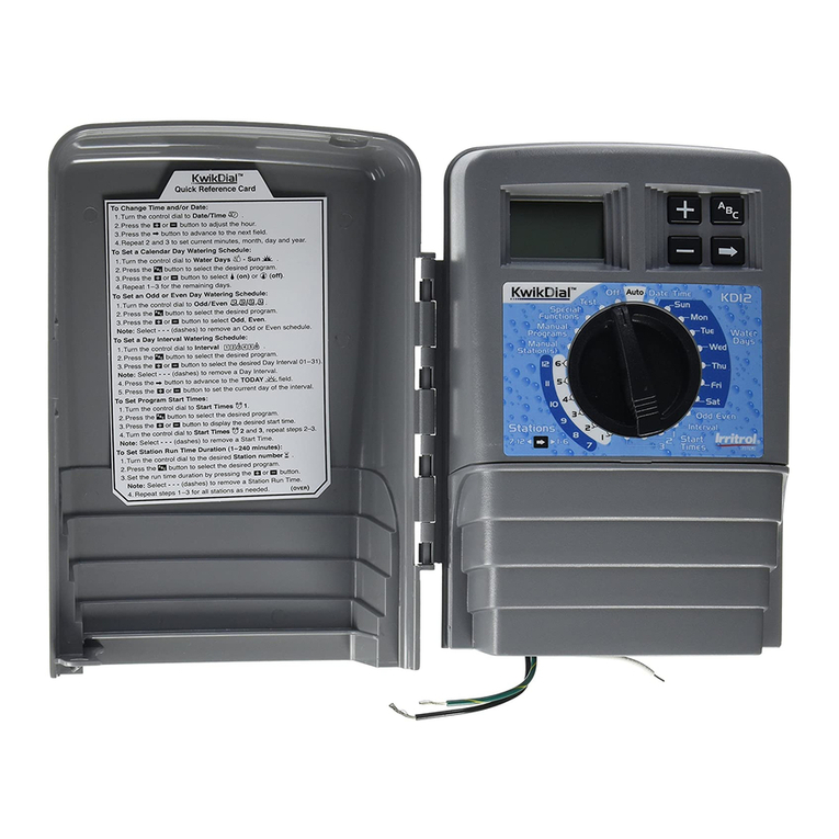 Irritrol KwikDial Manuale utente