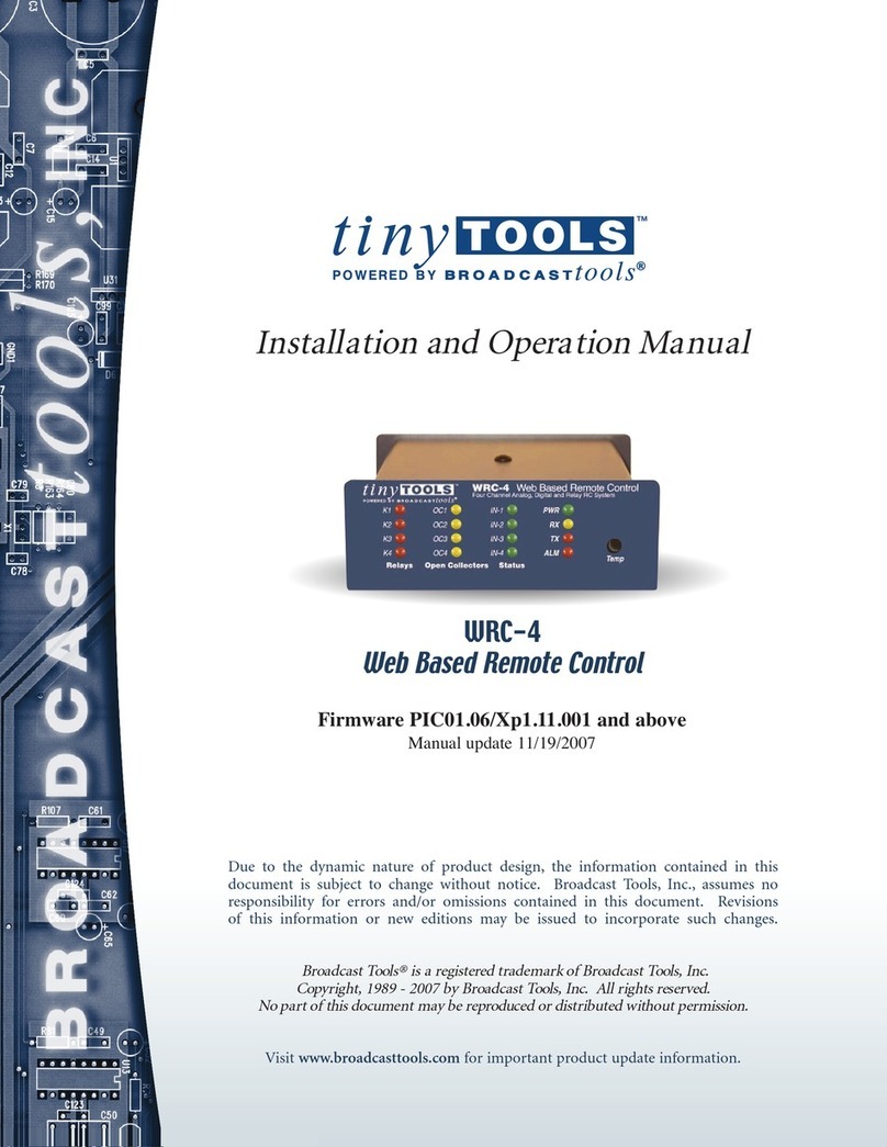 tiny TOOLS WRC-4 Manuale utente