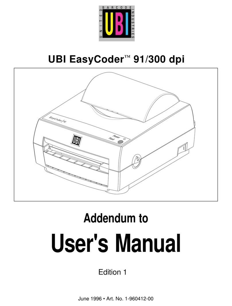UBI EasyCoder 91 Manuale utente