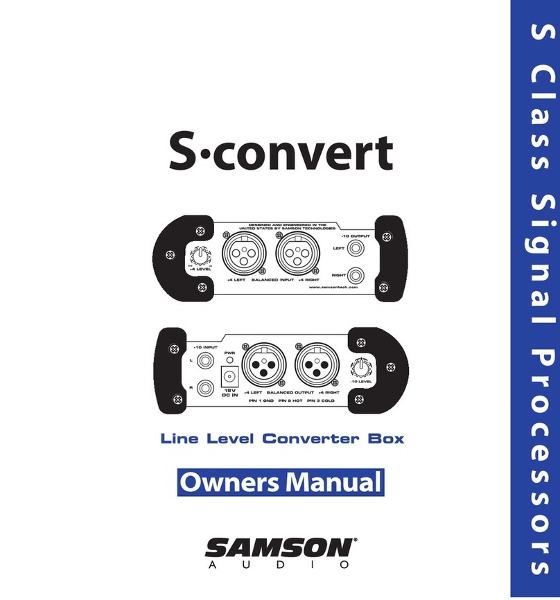 Samson S-convert Manuale utente
