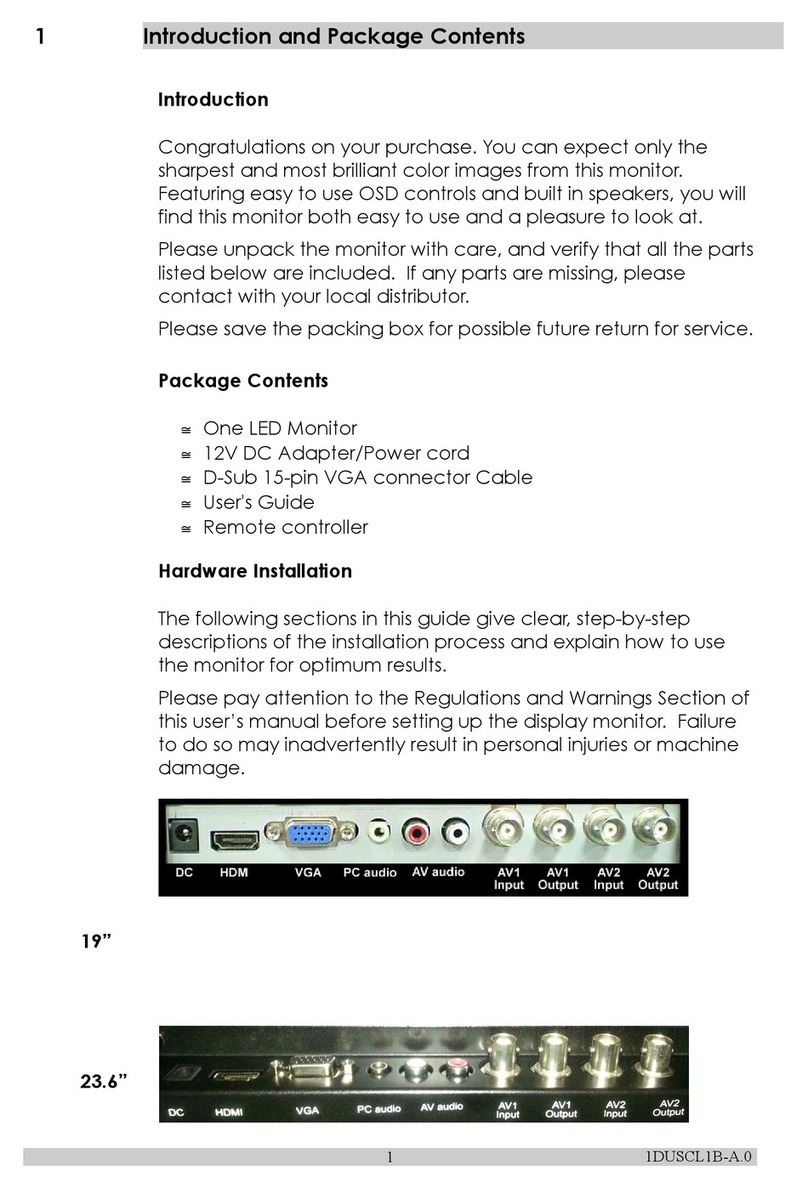 Syscom Video EPMON19LED Manuale utente