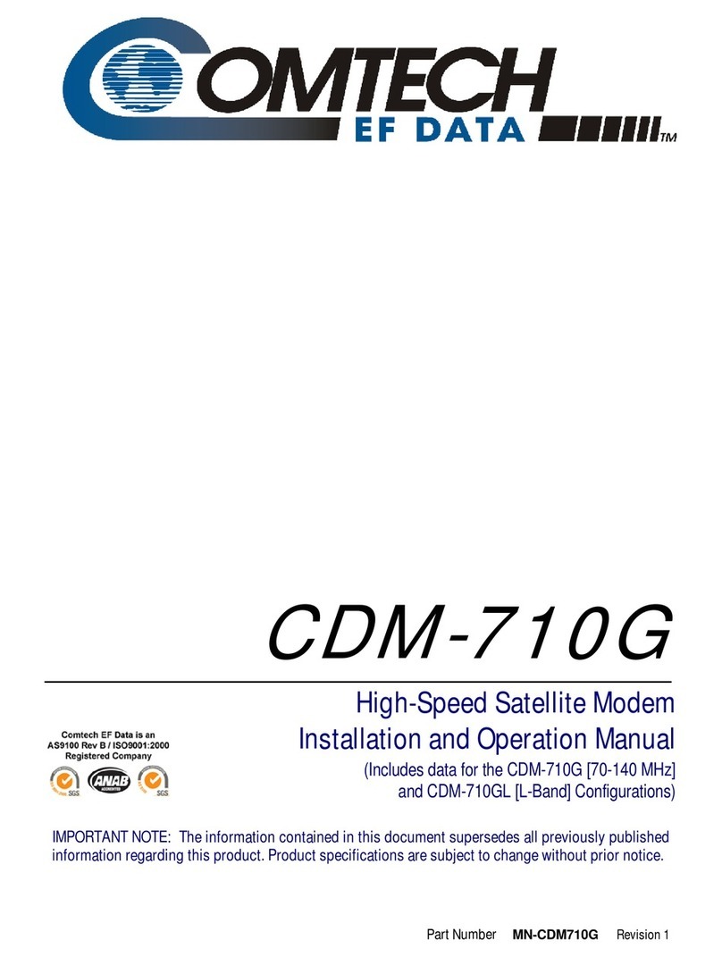 Comtech EF Data CDM-710G Manuale utente