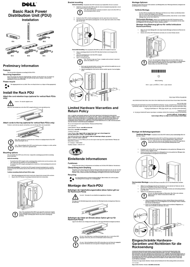 Dell Basic Rack PDU Manuale utente