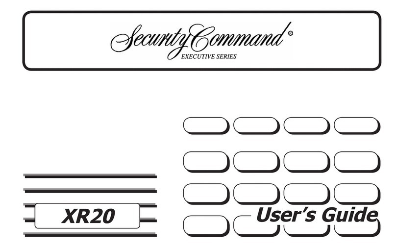Security Command XR20 Executive Series Manuale utente
