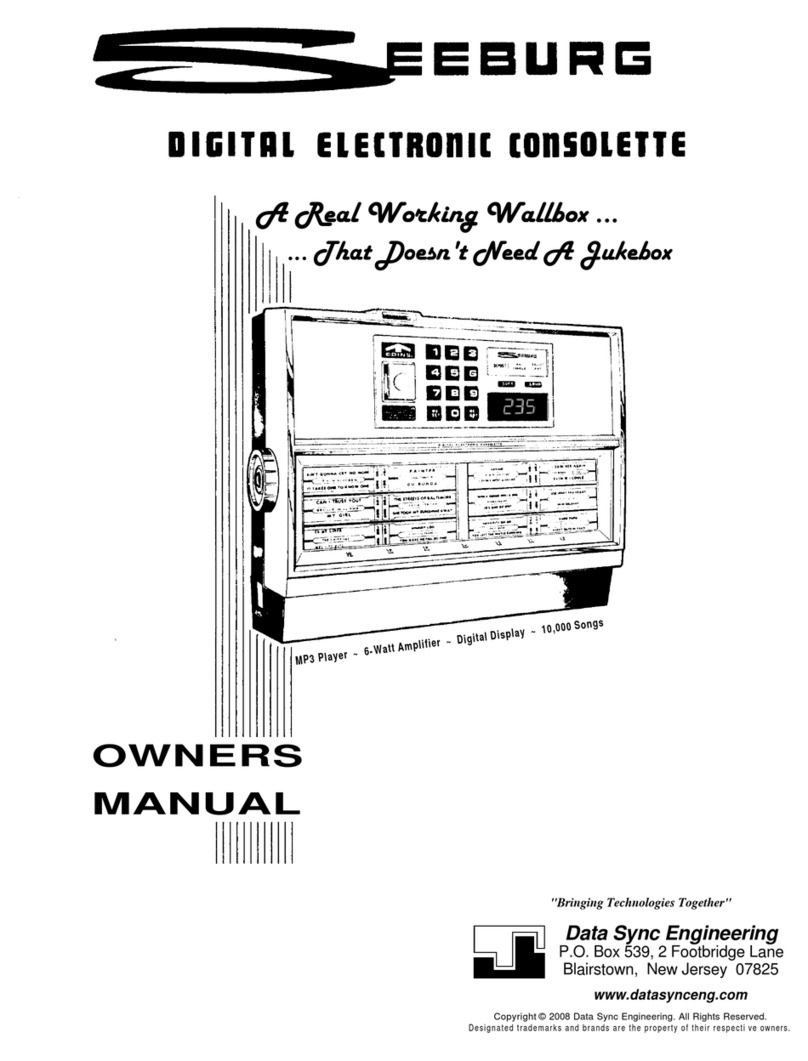 Data Sync Engineering Seeburg Manuale utente