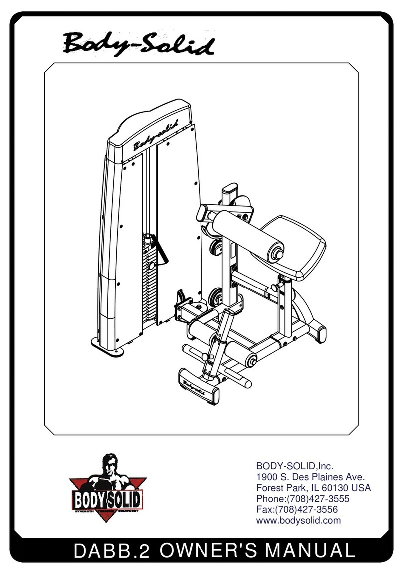 Body Solid DABB.2 Manuale utente Body Solid DABB.2 Manuale utente