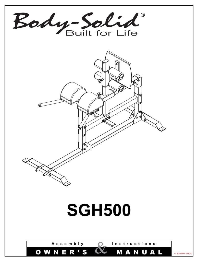 Body Solid SGH500 Manuale utente
