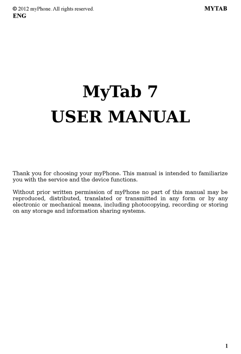 myPhone MyTab 7 Manuale utente