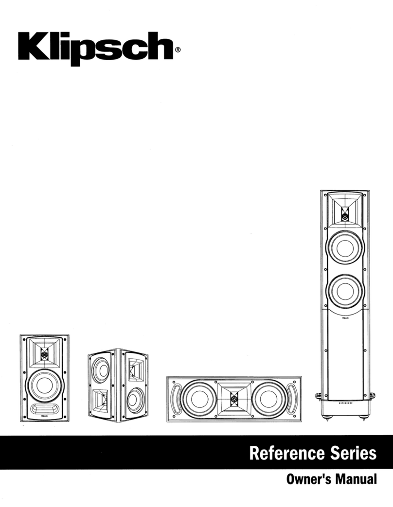 Klipsch Reference series Manuale utente