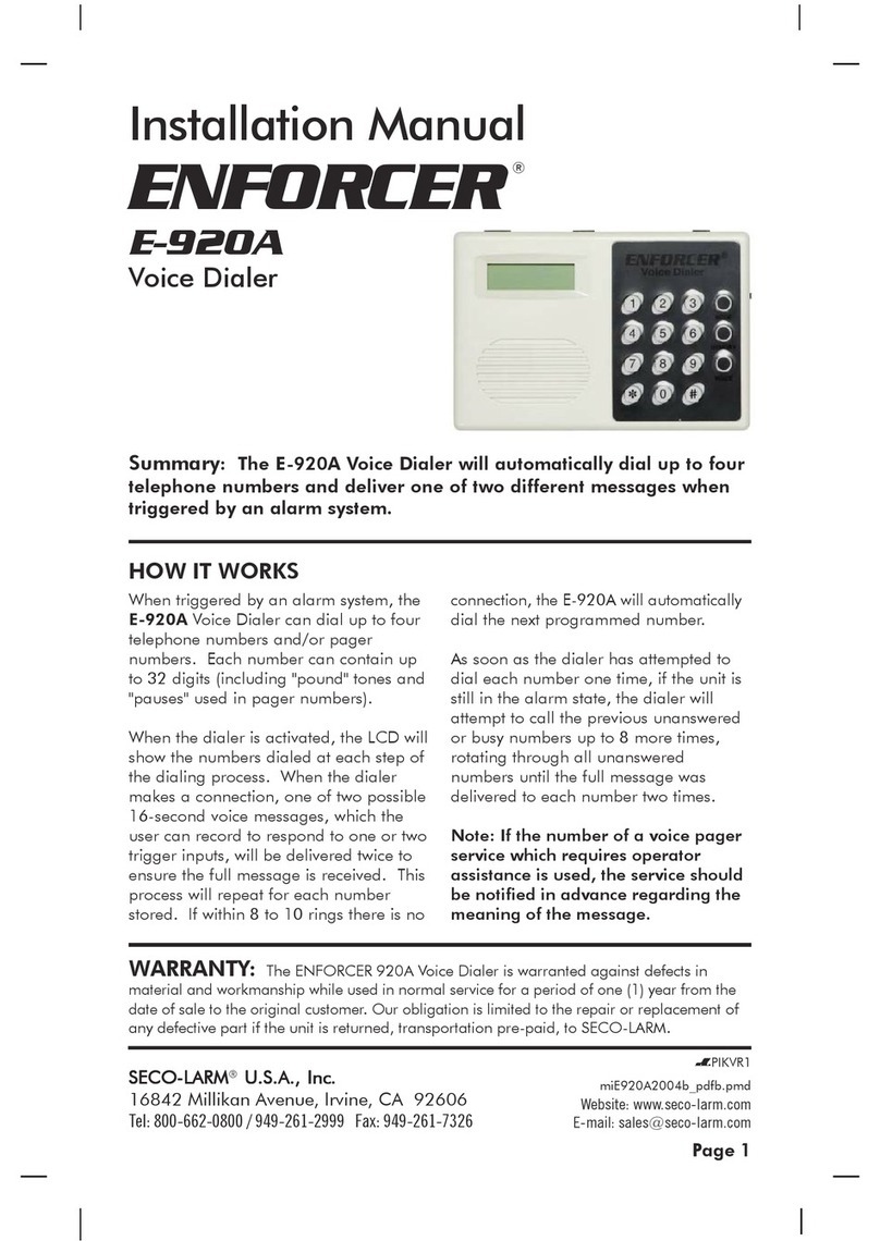 ENFORCER E-920A Manuale utente