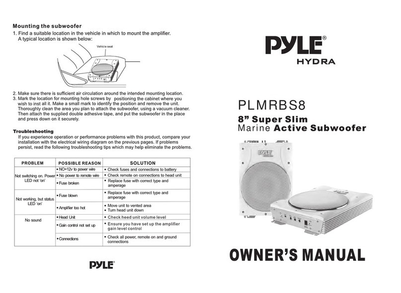 pyle Hydra PLMRBS8 Manuale utente
