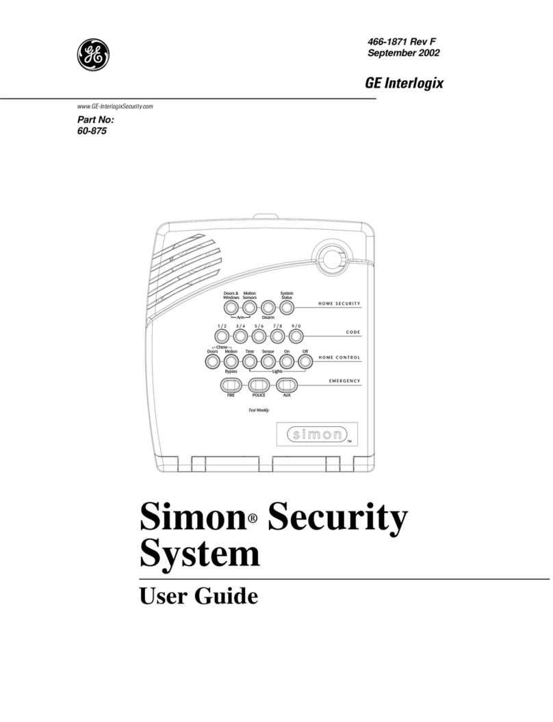 GE Interlogix Simon Manuale utente