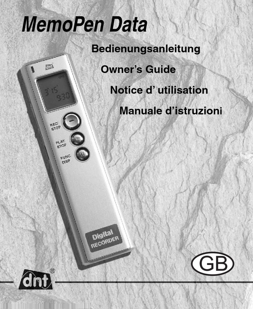 DNT MemoPen Data Manuale utente