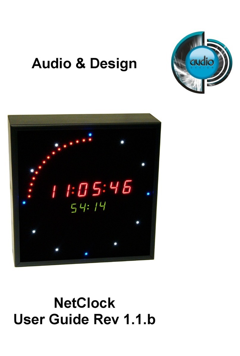 Audio & Design NetClock Manuale utente
