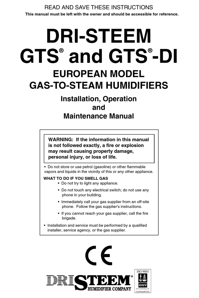 DriSteem GTS Manuale utente