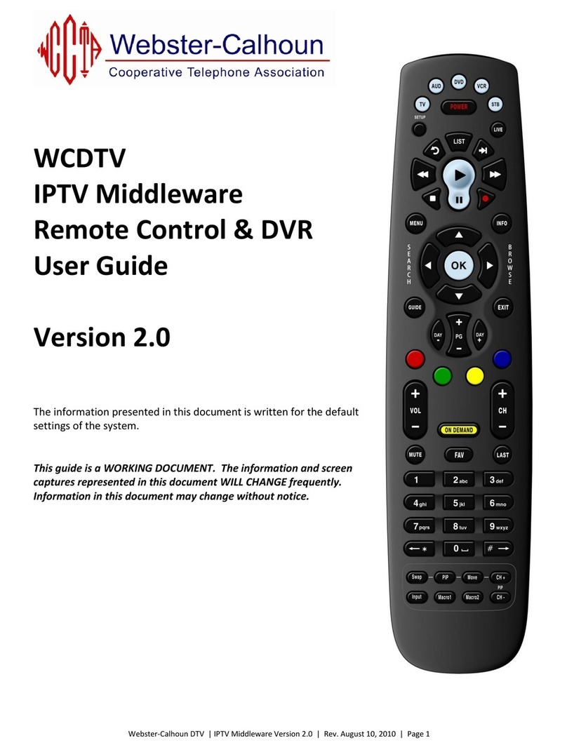 WCDTV IPTV Middleware Manuale utente