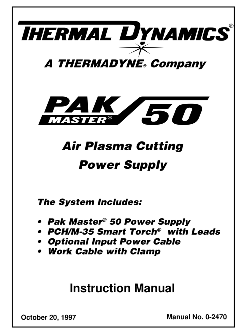 Thermal Dynamics CE CutMaster 50 Manuale utente
