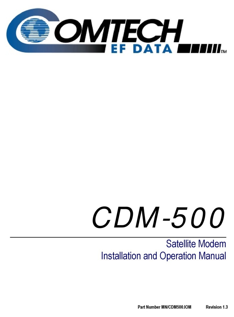 Comtech EF Data CDM-500 Manuale utente