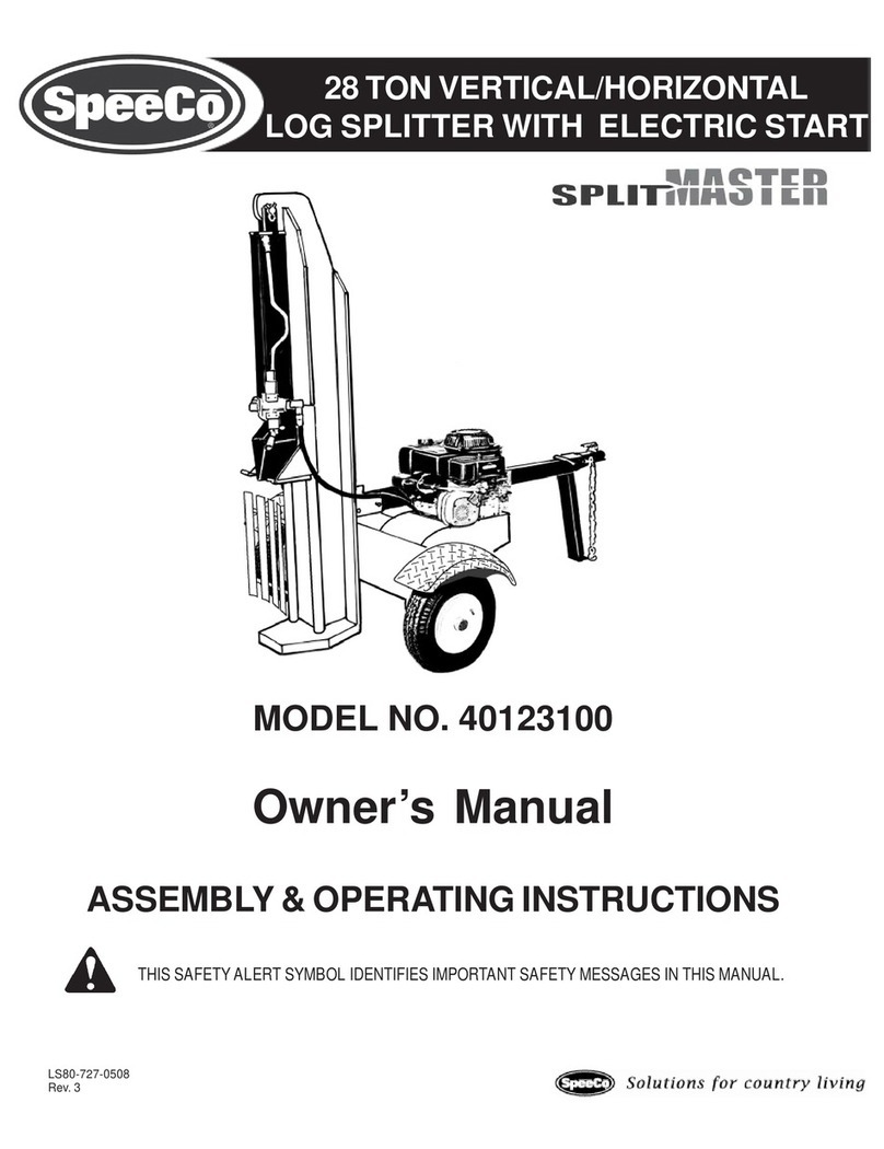 SpeeCo SplitMaster 40123100 Manuale utente