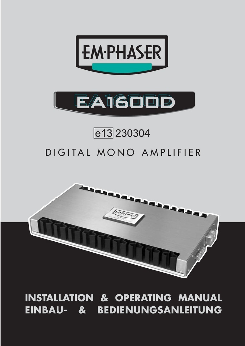 EMPHASER EA1600D Manuale utente