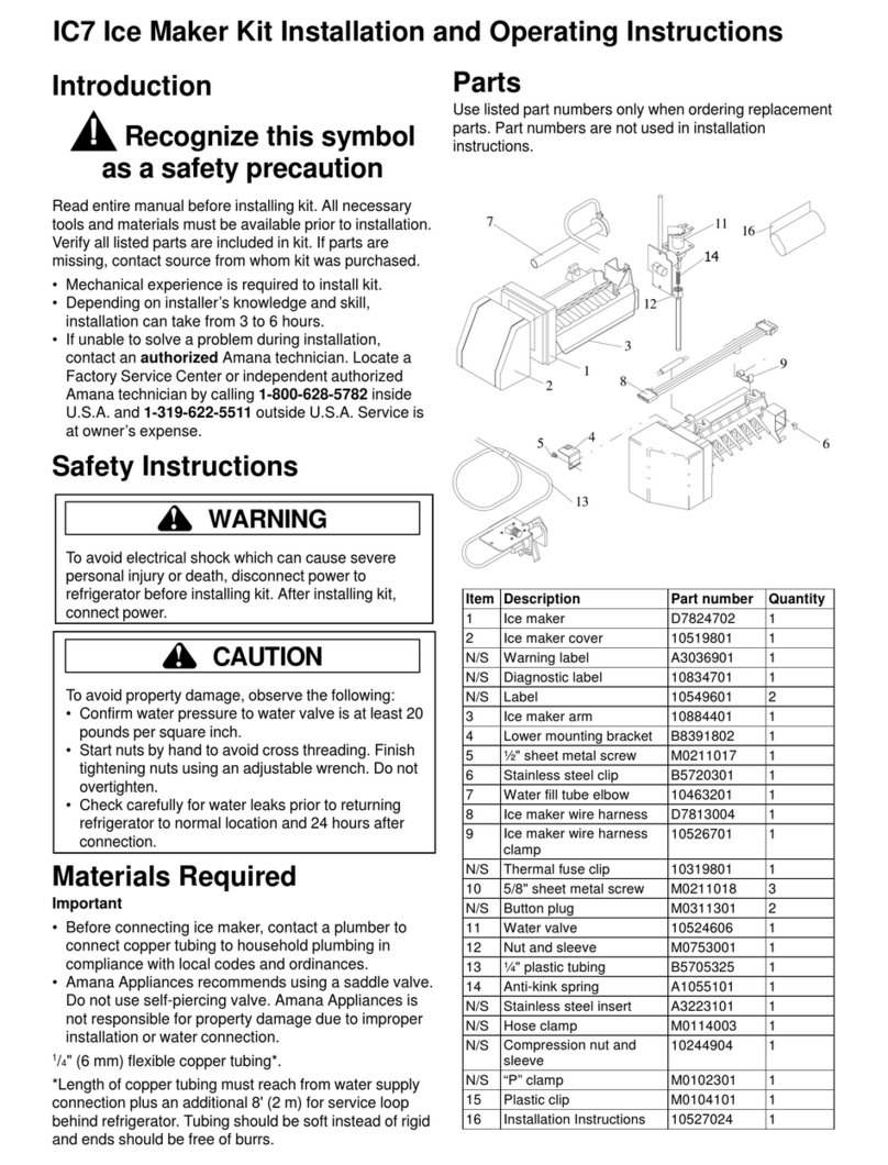 Amana IC7 Manuale utente