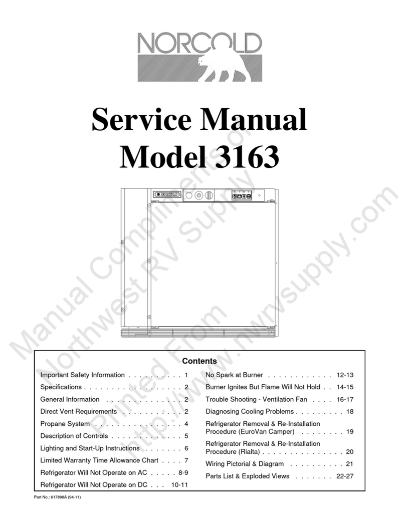 Norcold 3163 Series Manuale utente