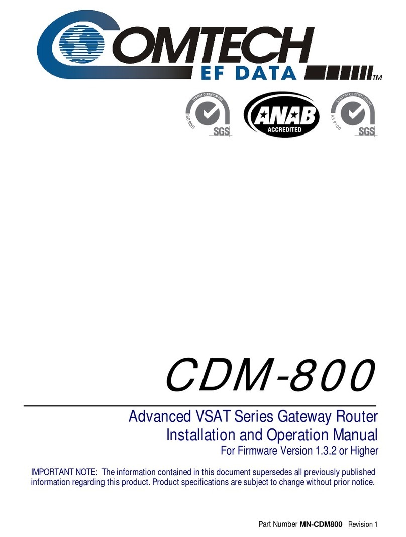 Comtech EF Data CDM-800 Manuale utente