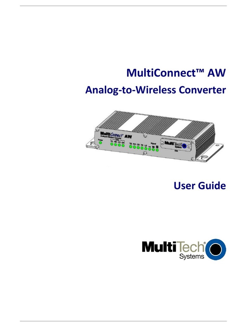 Multitech MultiConnect AW Manuale utente