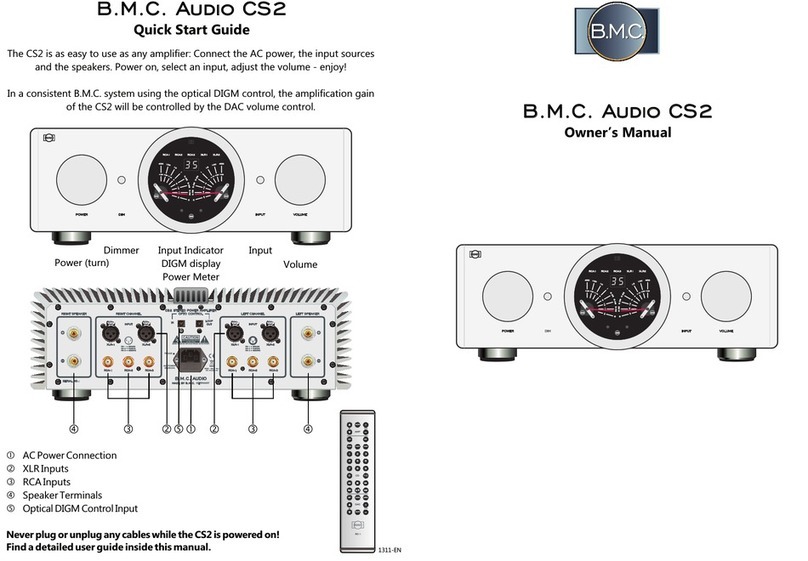 B.M.C. CS2 Manuale utente