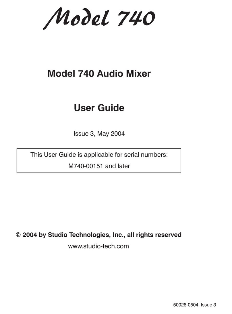 Studio Technologies 740 Manuale utente