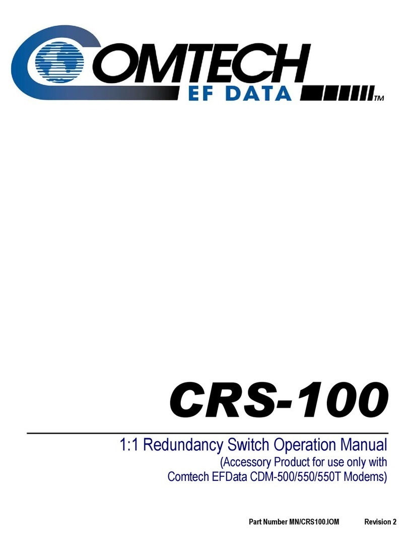 Comtech EF Data CRS-100 Manuale utente
