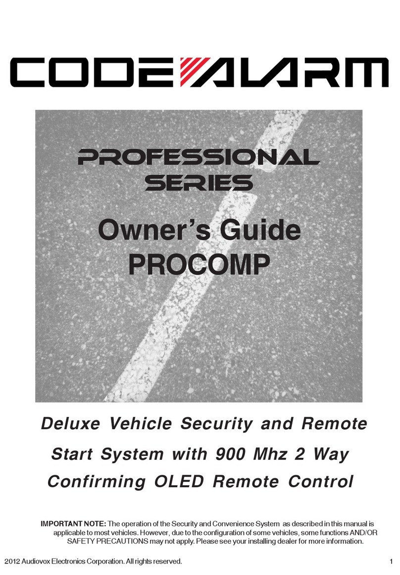 Code Alarm Procomp Manuale utente