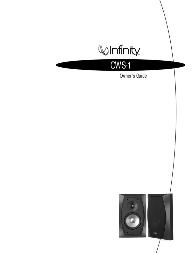 Infinity OWS-1 Manuale utente Infinity OWS-1 Manuale utente