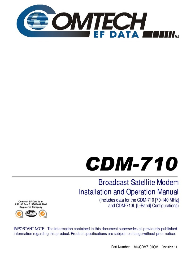 Comtech EF Data CDM-710 Manuale utente