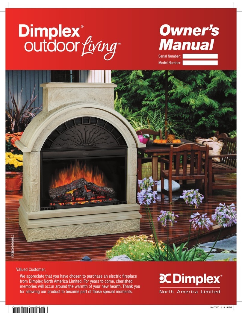 Dimplex 30" FIREPLACE Manuale utente